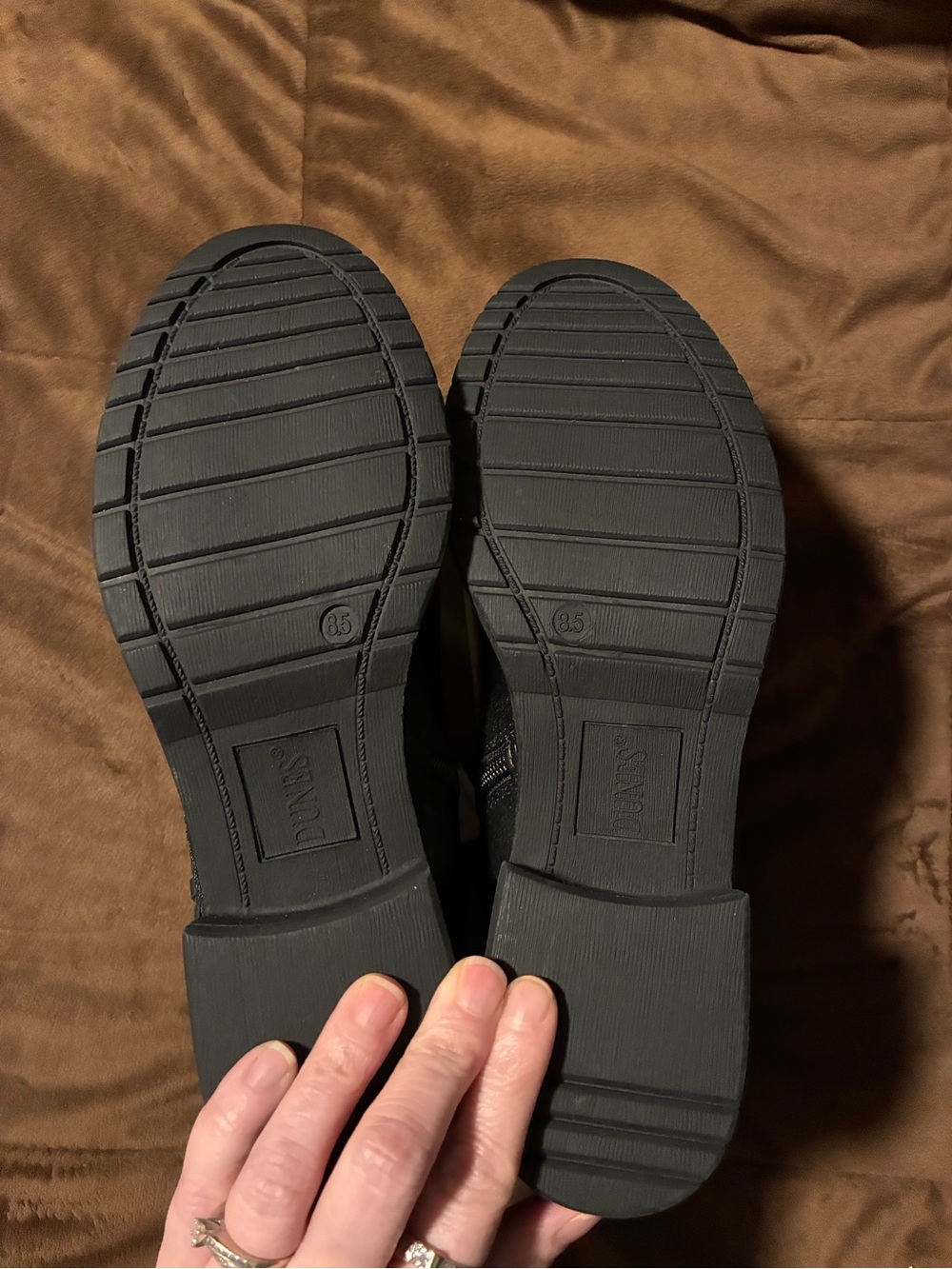 Dune brand,Black Moto Ankle Boots with Buckle and Side Zip, size 8.5, nwot - Picture 5 of 11